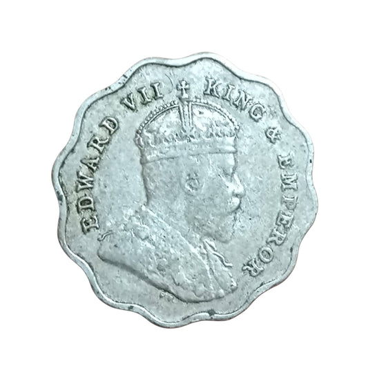 1 Anna Coin 1910 Edward VII King Emperor | Rare Collectible - Collection Bazzar