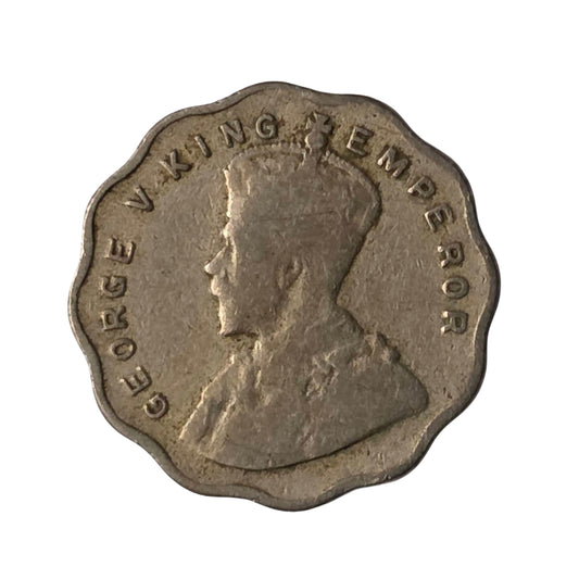 1 Anna Coin 1929 George V King Emperor | Rare Collectible - Collection Bazzar