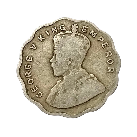 1 Anna Coin 1930 George V King Emperor | Rare Collectible - Collection Bazzar