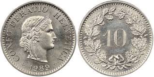 10 rappen switerland coin - Collection Bazzar