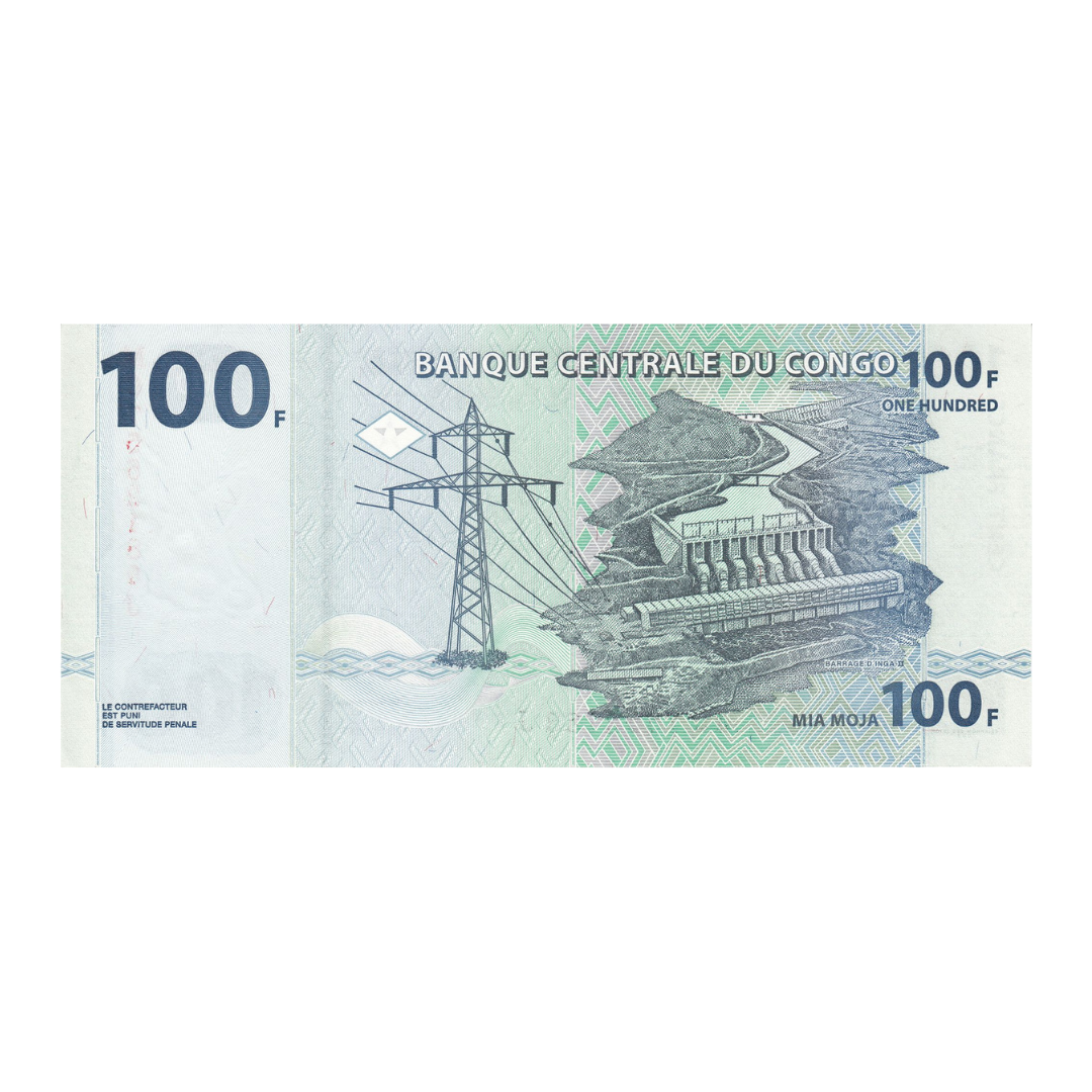 100 Francs Republic of the Congo UNC Condition - Collection Bazzar