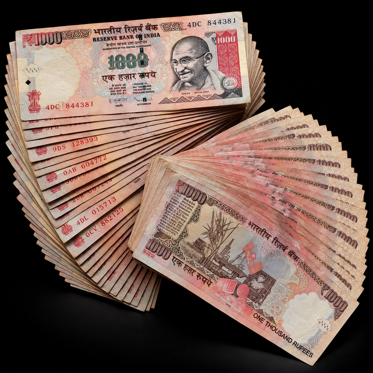 1000 RS NOTES. 100 PS governor y v reddy d subarav Raghuram Rajan mix governor all prifix - Collection Bazzar
