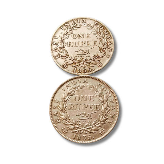 Silver Coin – British India 1835 – 1 Rupee – King William – East India Company
