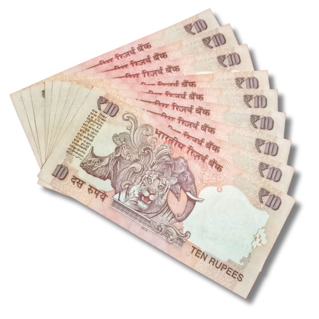 ₹10 Old Note Set – 786110 to 786990 | Same Prefix |
