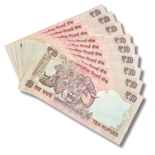 ₹10 Old Note Set – 786110 to 786990 | Same Prefix |