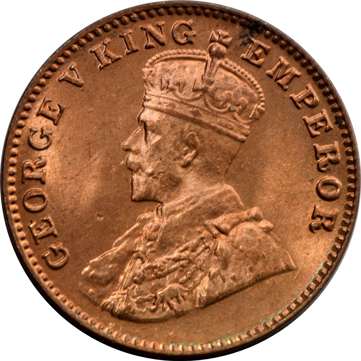 One Quarter Anna 1927 George V King Given Different Good Condition