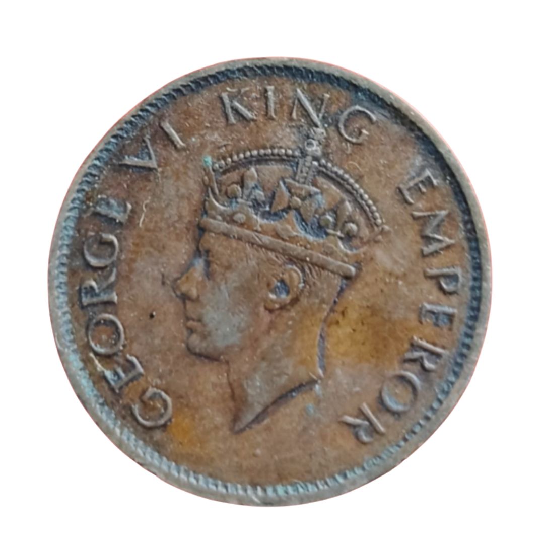 1942 1/4 Anna Coin – George VI King Emperor | Buy British India Coin Online - Collection Bazzar
