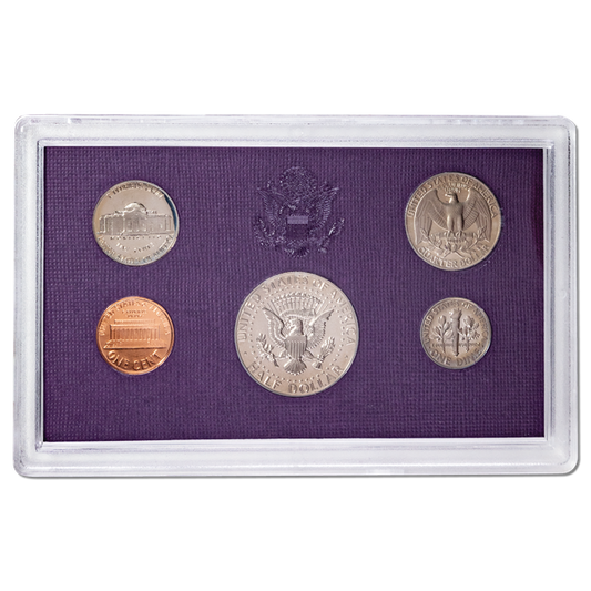 1987 United States Proof Coin Set | 5 Coins – 1 Cent, 5 Cent, 10 Cent, Quarter, Half Dollar - Collection Bazzar