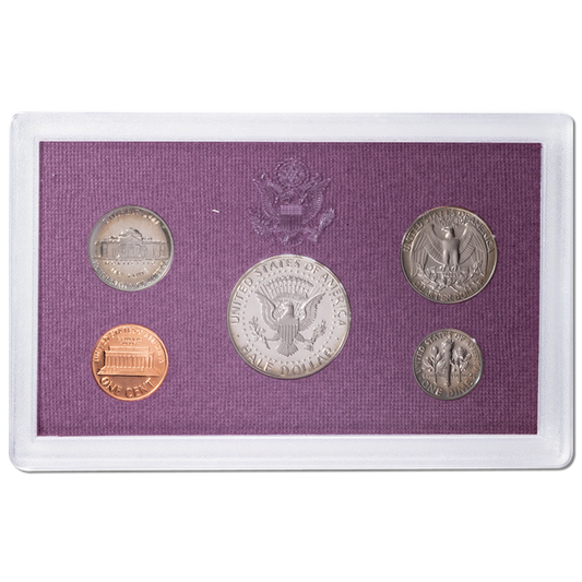1988 United States Proof Coin Set | 5 Coins – 1 Cent, 5 Cent, 10 Cent, Quarter, Half Dollar - Collection Bazzar