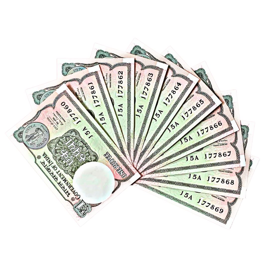 ₹1 GEM UNC Fancy Number Set – Middle 786 Series (177860 to 177869) | I.G. Patel