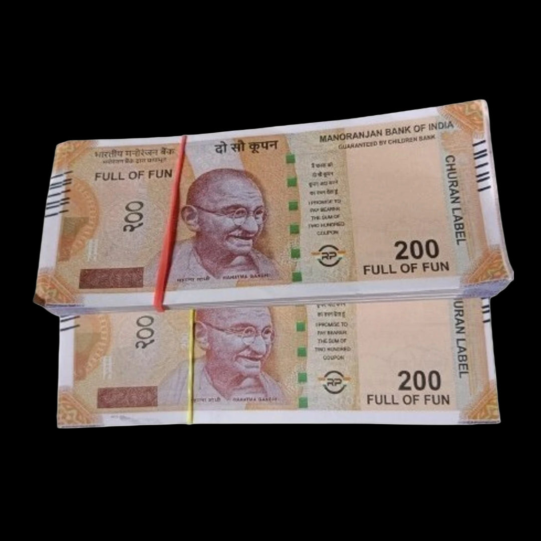200 Coupon Children Bank 50 Notes Packet Children Play - Collection Bazzar