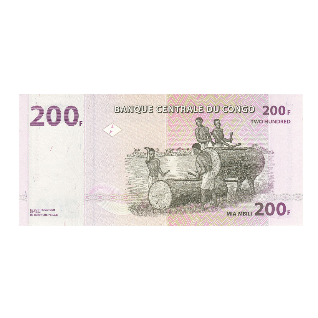 200 Francs Republic of the Congo UNC Condition - Collection Bazzar