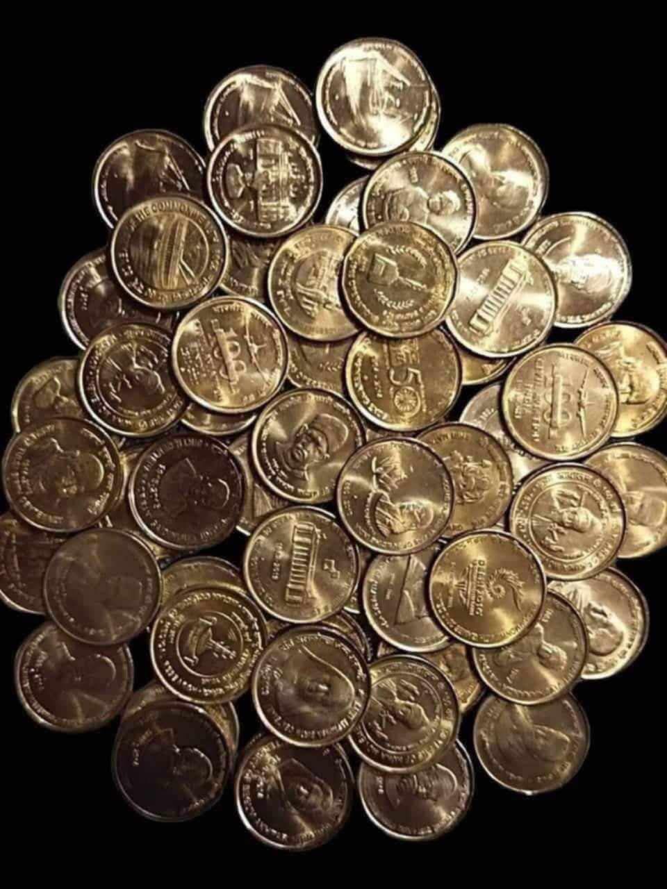 5 Rupees Commerative Coin Multy Variety copper Nickel Brass exelent condition qty 💯 PCs - Collection Bazzar