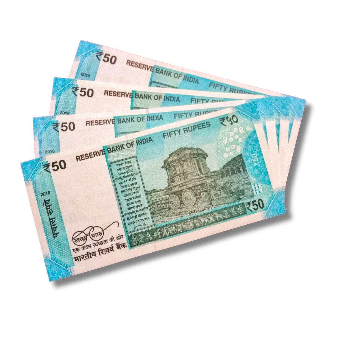 ₹50 Note Set of 4 – Same Number 786807 | Type 786687 | Fancy & Holy Number |