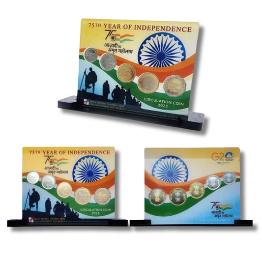AKAM Acrylic Coin Set – 2023 Mumbai Mint | Azadi Ka Amrit Mahotsav | Limited Edition