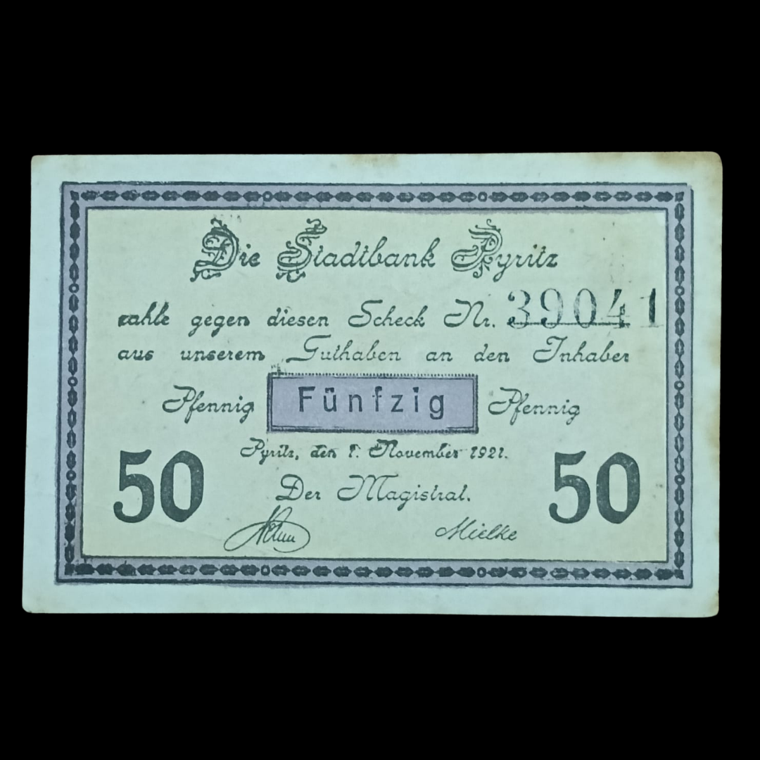 50 Pfennig Notgeld Gewerbeverein Prüm E.V. Germany on 1921