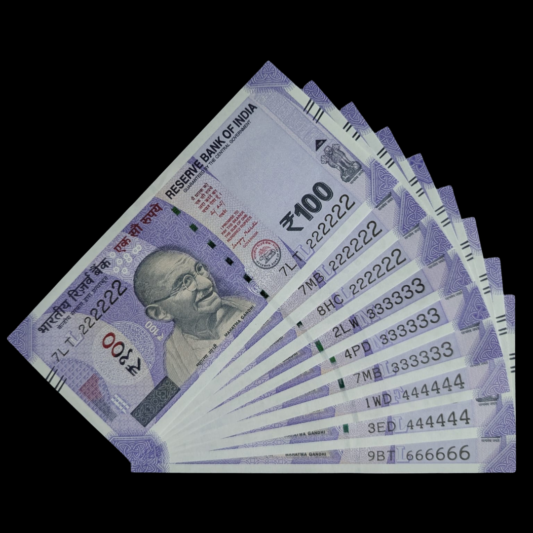 Rs 100 Note 222222 All Solid Number Each Note Price