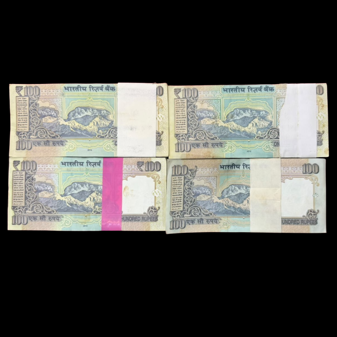 Rs 100 Old Serial 4 Packets Set Mix Governors Telescopic - Non Telescopic
