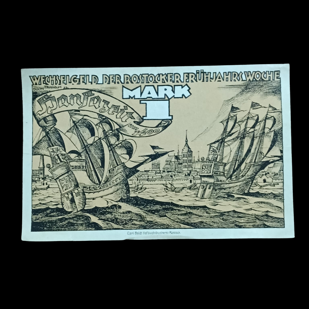 1 Mark Notgeld Rostock Spring Week (Rostocker Frühjahrswoche)