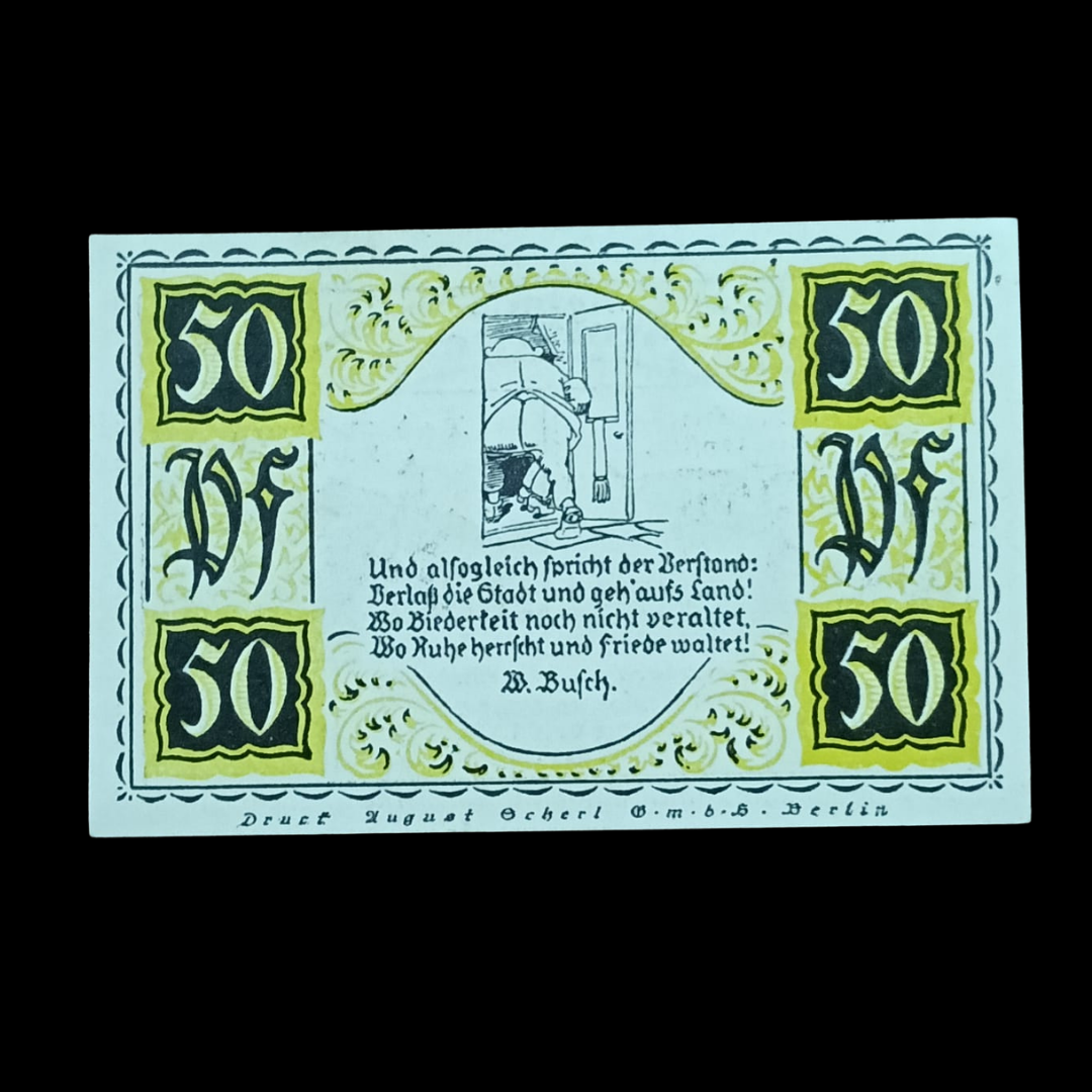 50 Pfennig Notgeld Kreisstolzenau (Stolzenau district) Rare