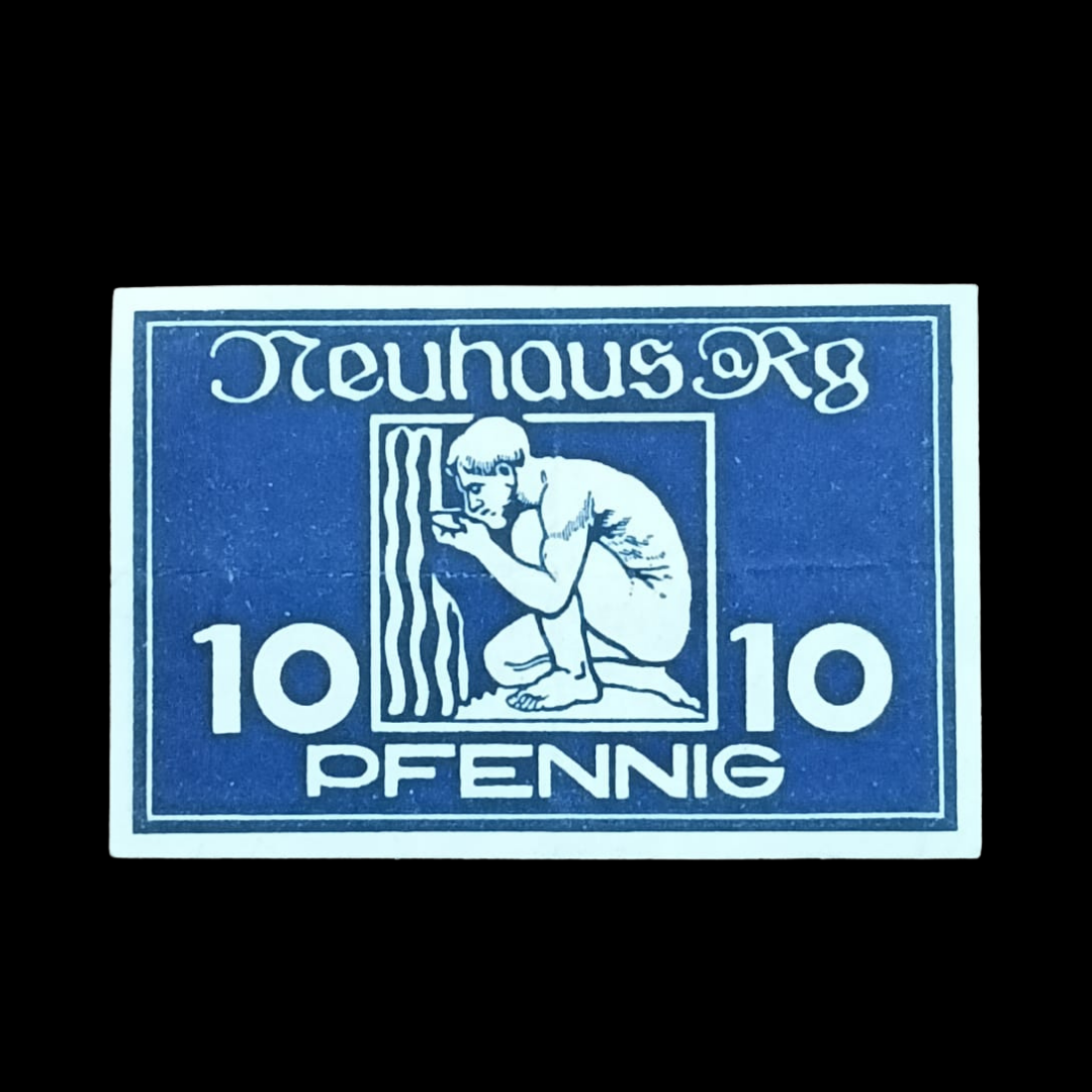 10 Pfennigs Local banknotes Weimar Republic Municipality of Neuhaus am Rennweg
