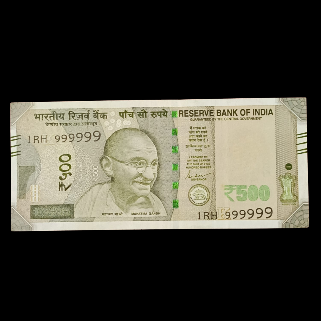 Rs 500 Star Note 999999 Solid Number All 9 Rare Collectible
