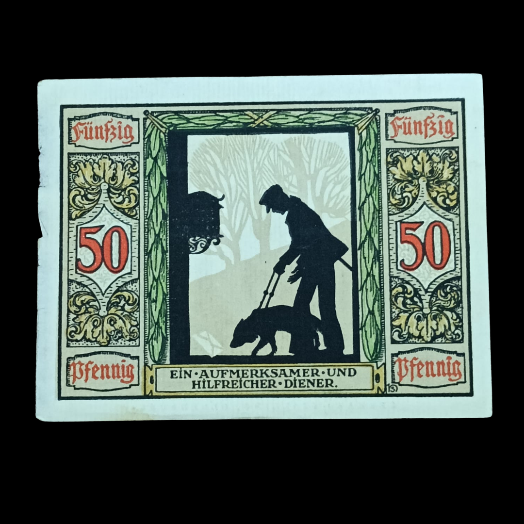 50 Pfennig Notgeld city of Oldenburg, Germany, in 1921