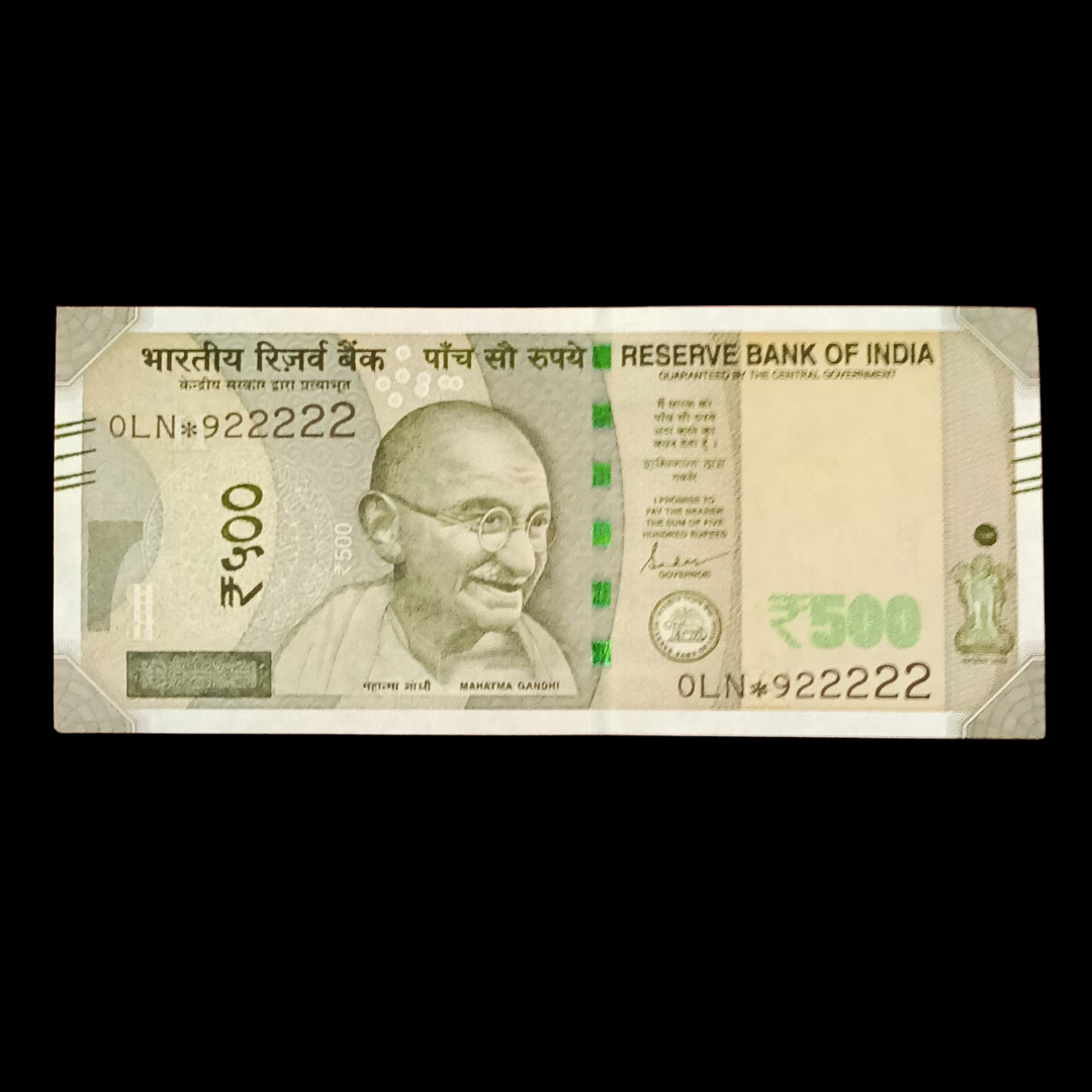 Rs 500 Star Note X22222 Type Solid Nubers Rare Item