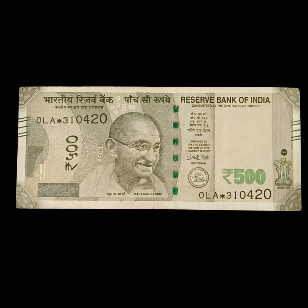 Rs 500 Star Note 310420 Serial Number Rare Collectible Item