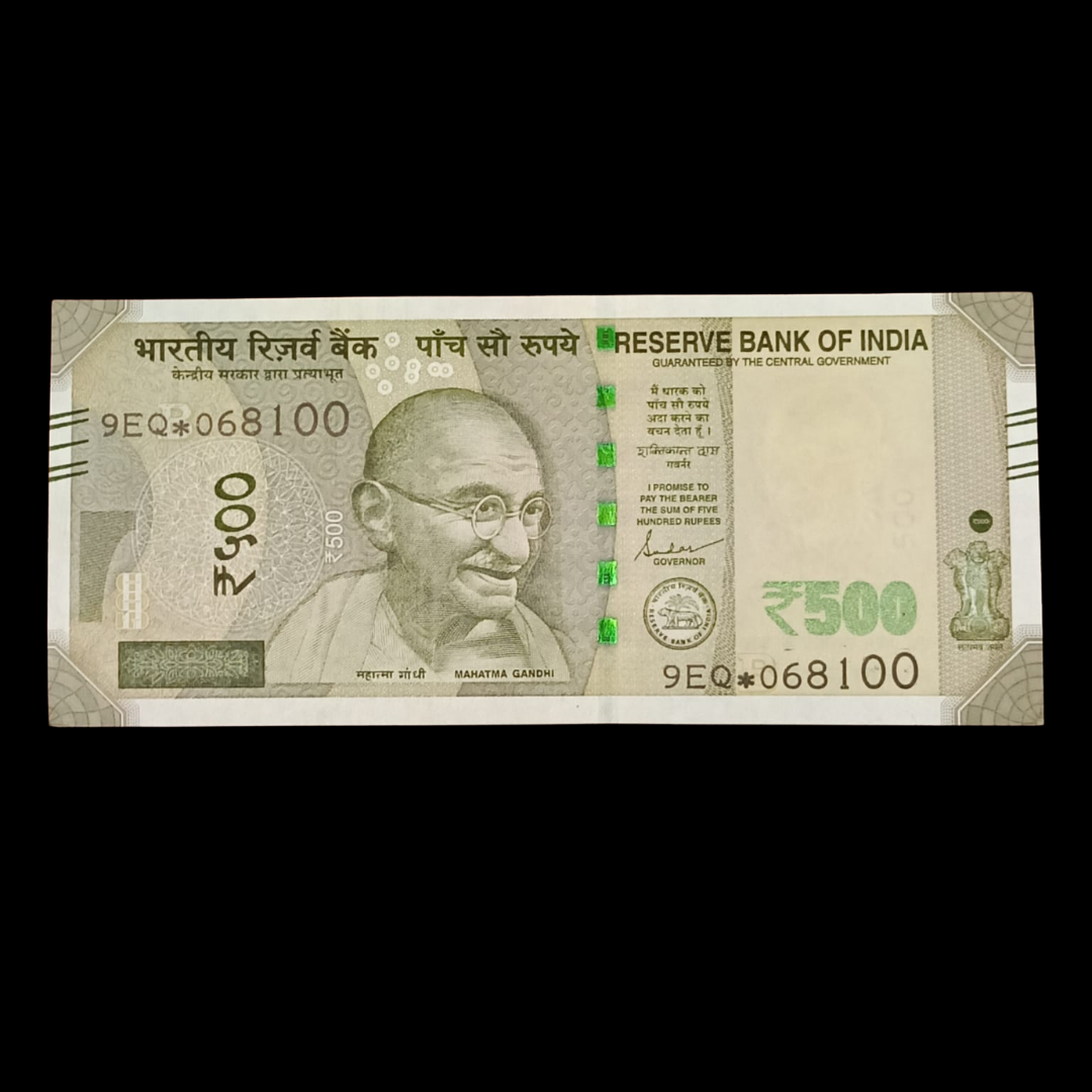 Rs 500 Star Note 068100 Serial Number Rare Item