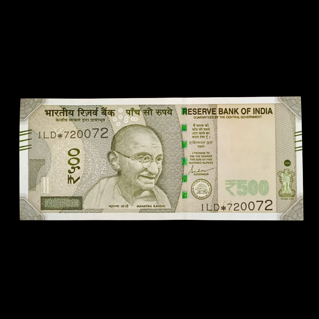 Rs 500 Star Note 720072 Same Starting Ending Number 72