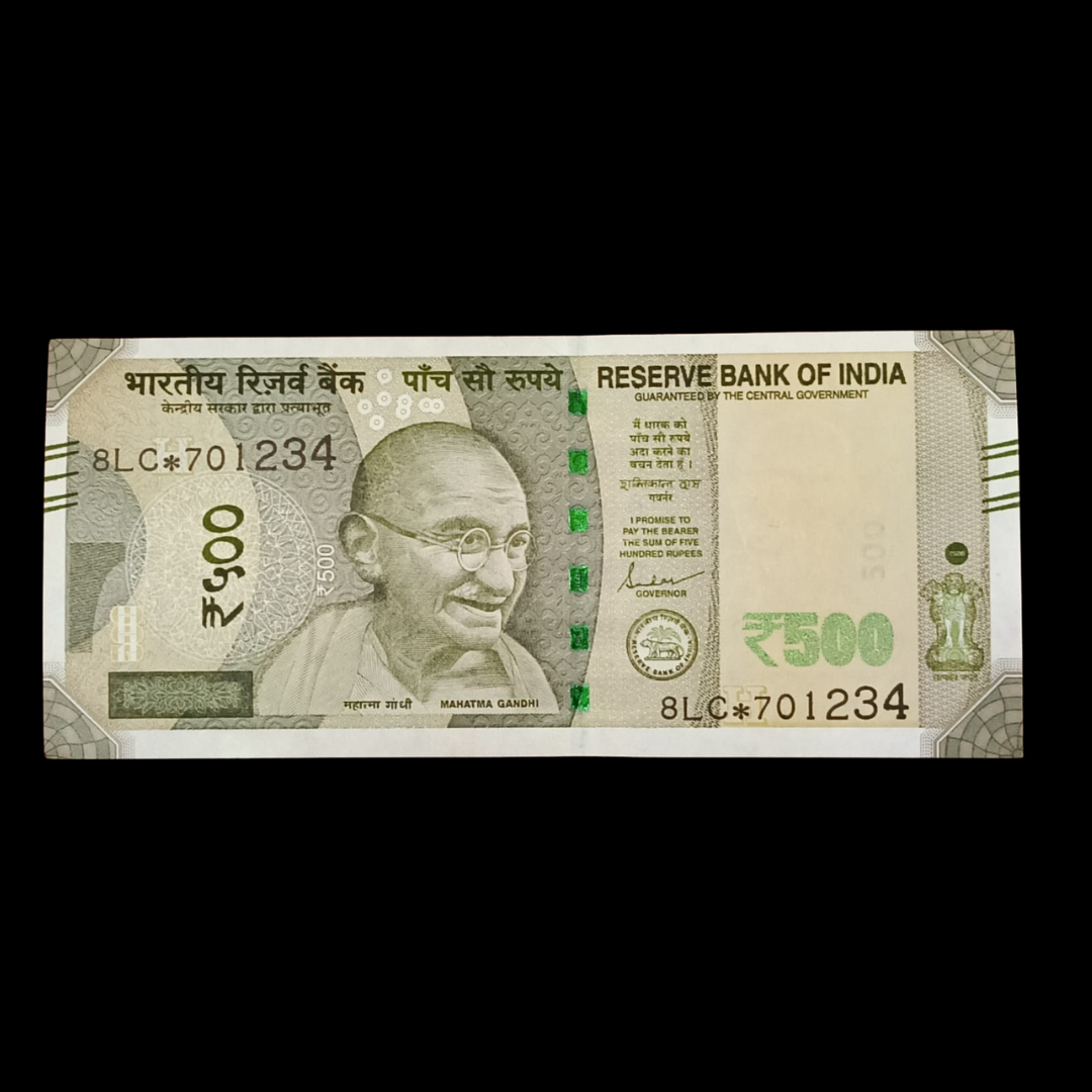 Rs 500 Star Note 701234 Type Straight Number Rare Item