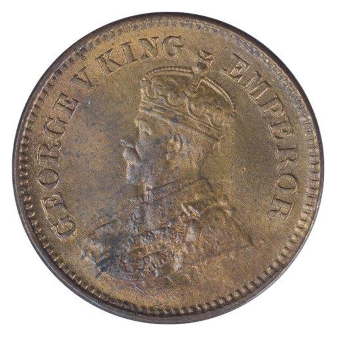 British India 1/2 Pice George V king Empire V 1926 Coin rare good condition difrent pice given - Collection Bazzar