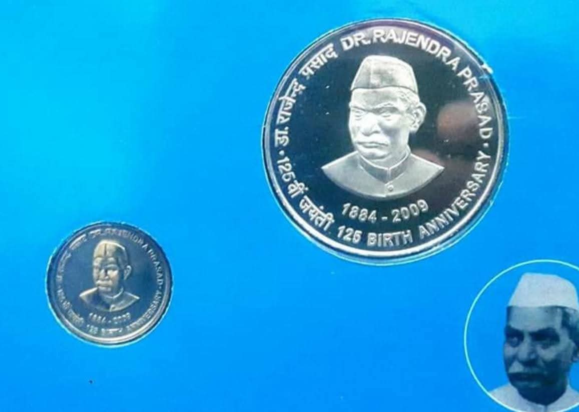 Dr Rajendra Prasad 125 Birth Anniversary 2 Coin Set (₹100 and ₹5) UNC Set - Collection Bazzar