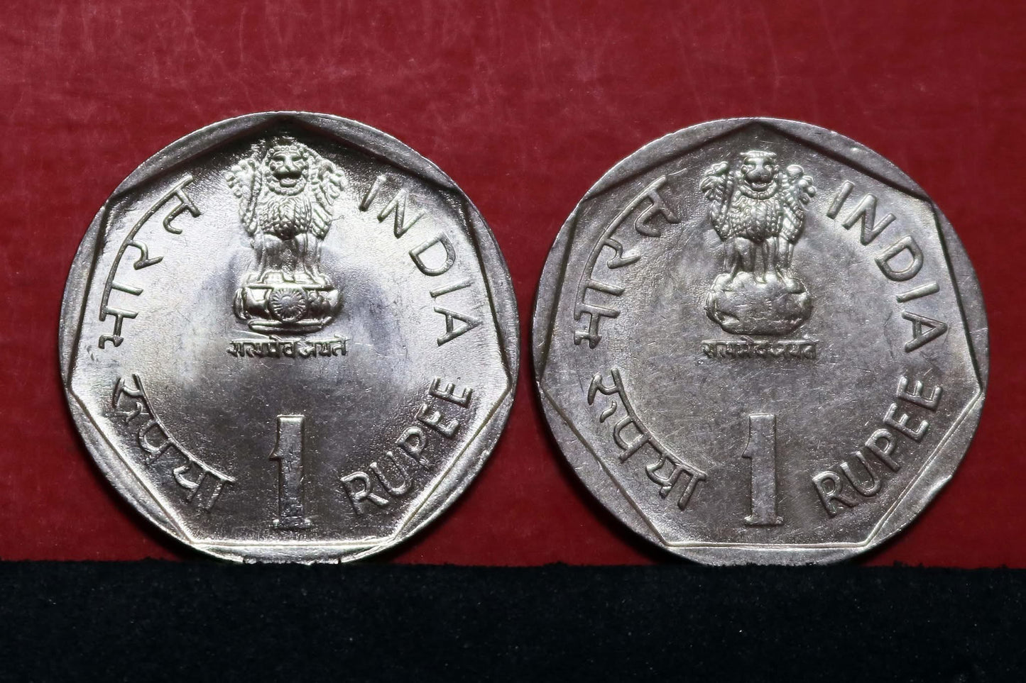 EXTREAMELY SCARCE
INDIA- 1 RUPEE 5 pcs
INTERNATIONAL YOUTH YEAR 1985
(Copper-Nickel/6 gms./26 mm/ Circular)
Bombay (4) - Calcutta (1)
AUNC/Grade Coins - Collection Bazzar