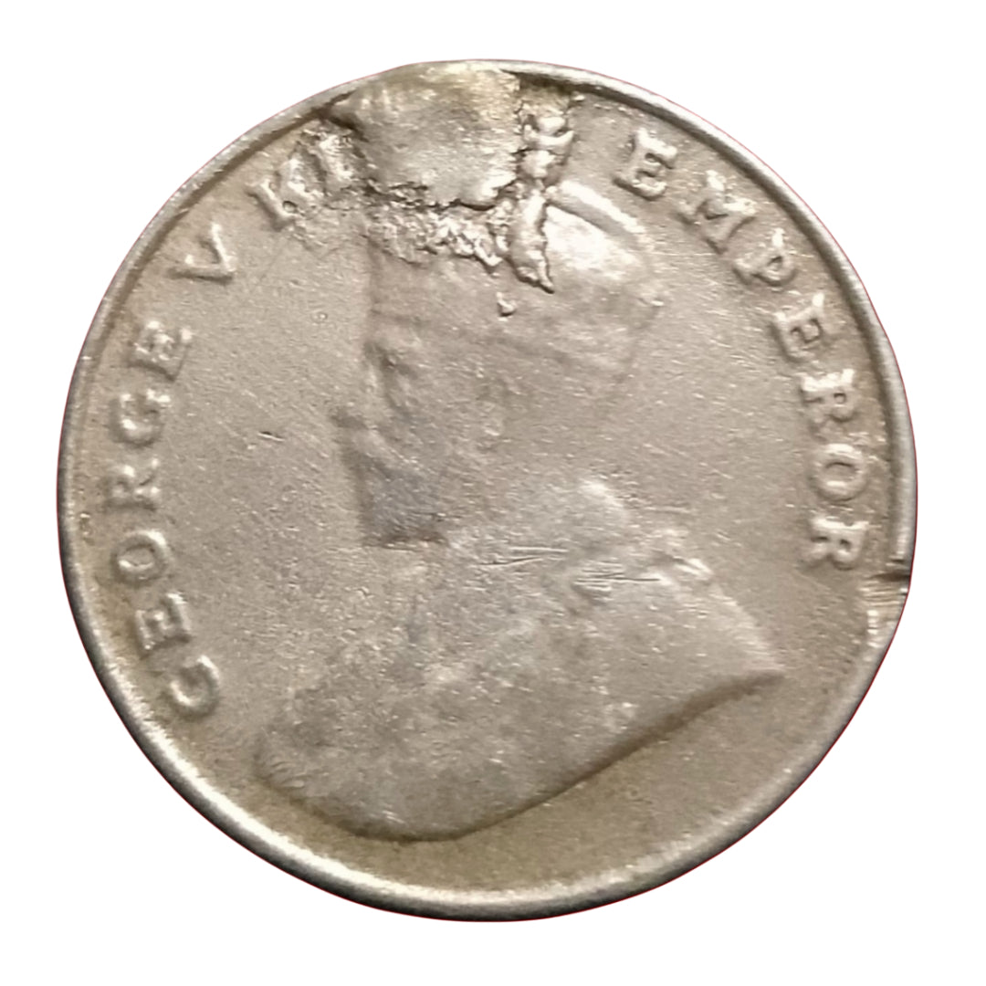 George V King 8 anna India 1919 year excellent condition - Collection Bazzar