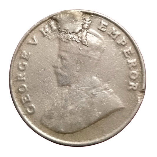 George V King 8 anna India 1919 year excellent condition - Collection Bazzar