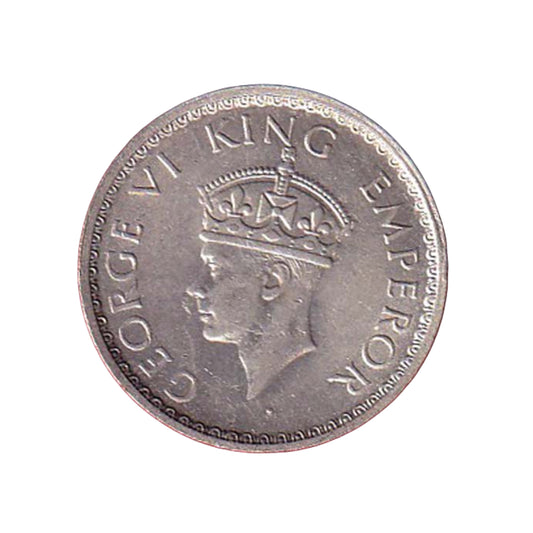 Half Rupee 1941 Silver Coin | Goerge VI King Emperor | Rare Collectibe Items - Collection Bazzar