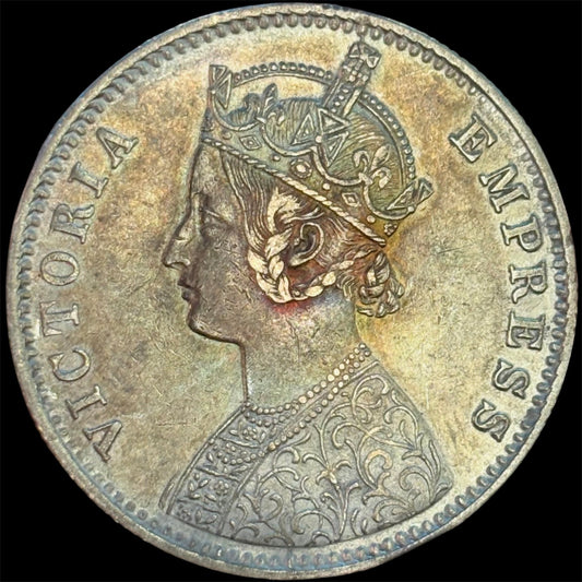 One Rupee Victoria Empress . Alwar & Bikanir State Pair . 2 Coin silver - Collection Bazzar