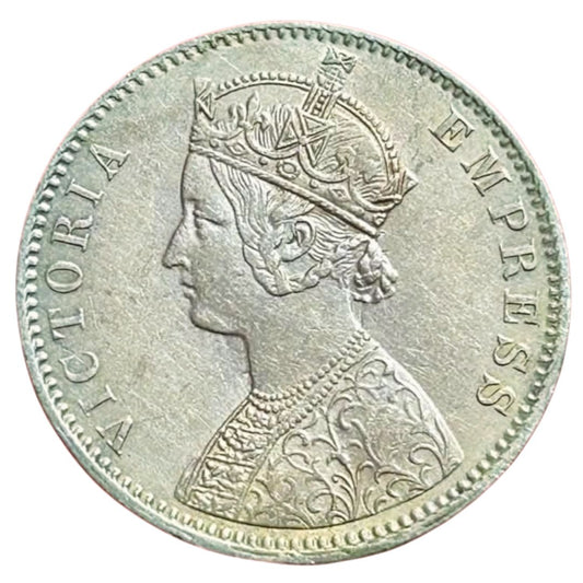 1887 One Rupee Silver Coin – Victoria Empress | Buy British India Coin Online
