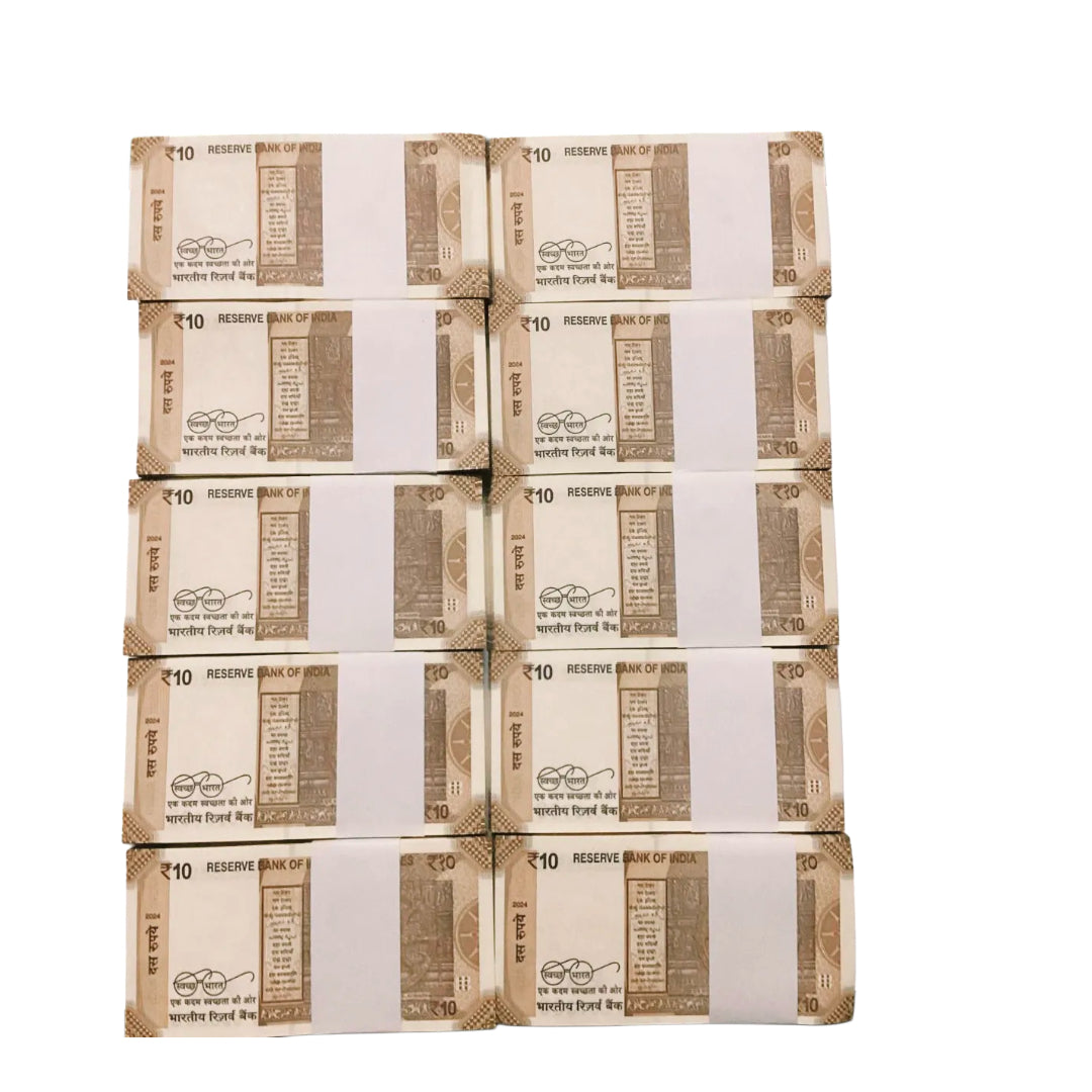 Rs 10 lower number serial rim 000001-001000 gov shaktikant das rare collectible - Collection Bazzar