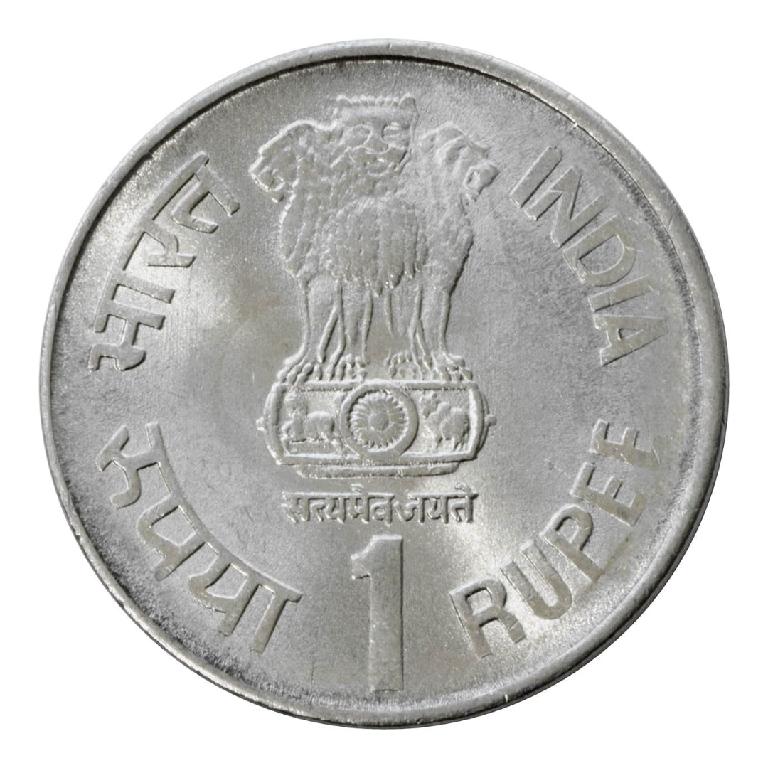 Rs 1 Commemorative Coin 150th Anniversary Indian Postal Service - Collection Bazzar