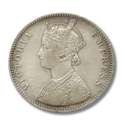 Rs 1 Coin One Rupee 1883 Queen Victoria Empress Good Condition As Per Image - Collection Bazzar