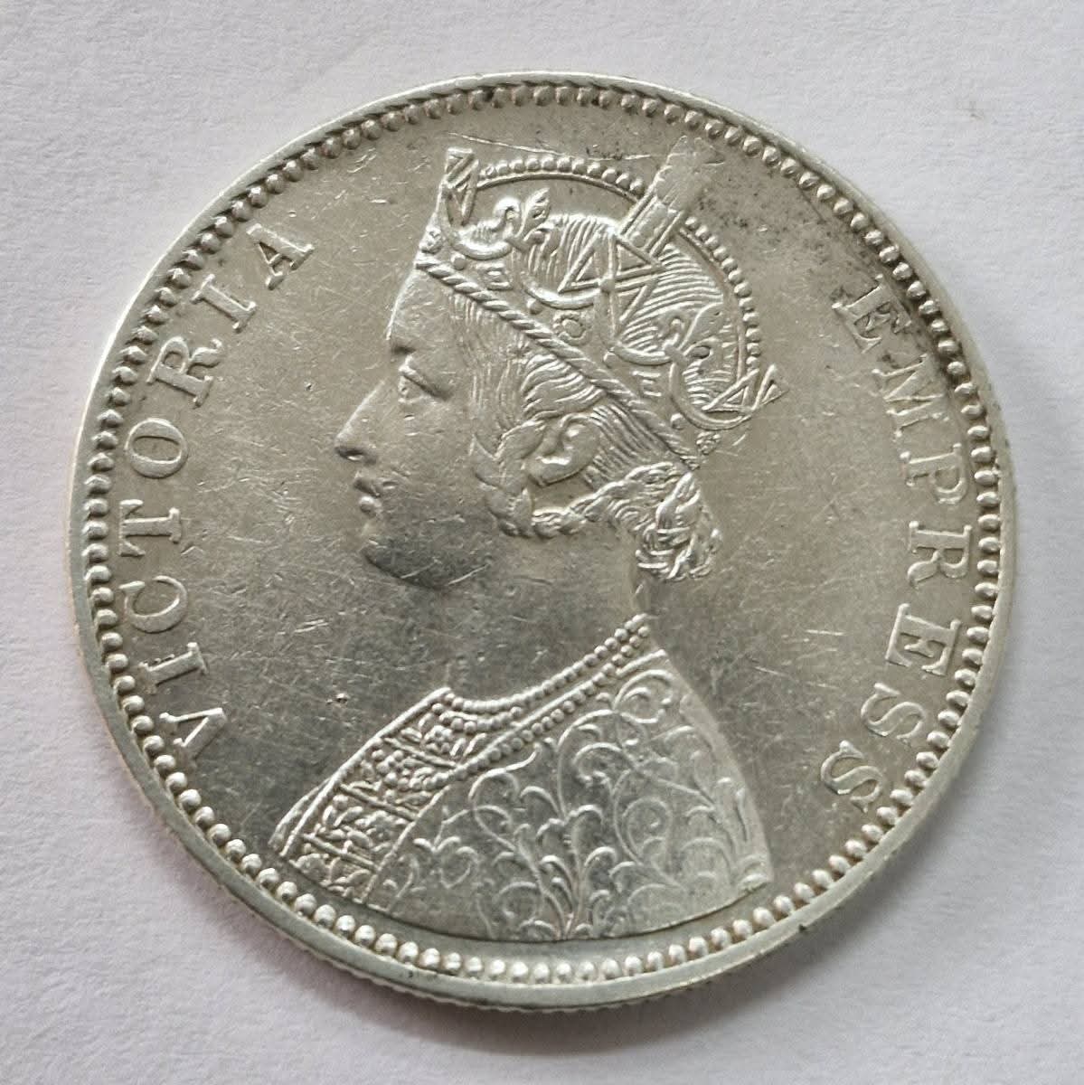 Rs 1 Coin One Rupee 1888 Victoria Empress Good Condition - Collection Bazzar
