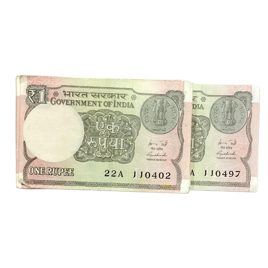 Rs 1 Note Birthday Packet 110402 | 11 April DOB | Rare Collectible - Collection Bazzar