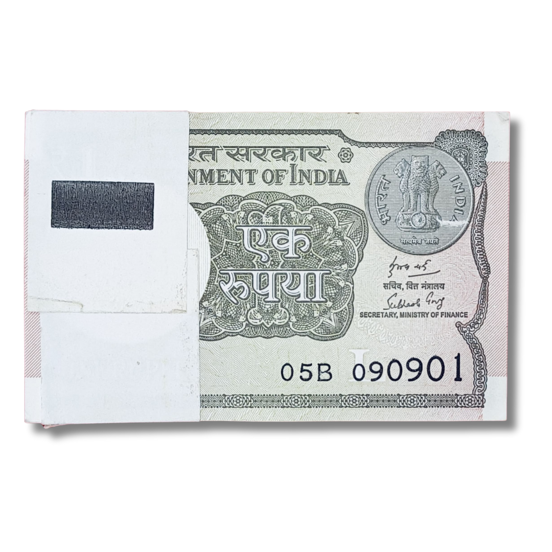 Rs 1 Note Birthday Serial 090901 Packet 09 Sep 2001 - Collection Bazzar