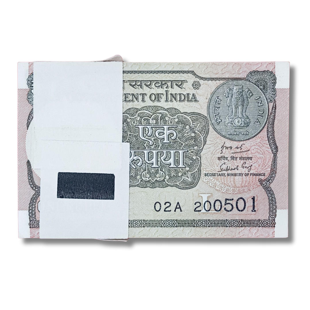 Rs 1 serial birthday packet 200501 may 20 unc condition - Collection Bazzar
