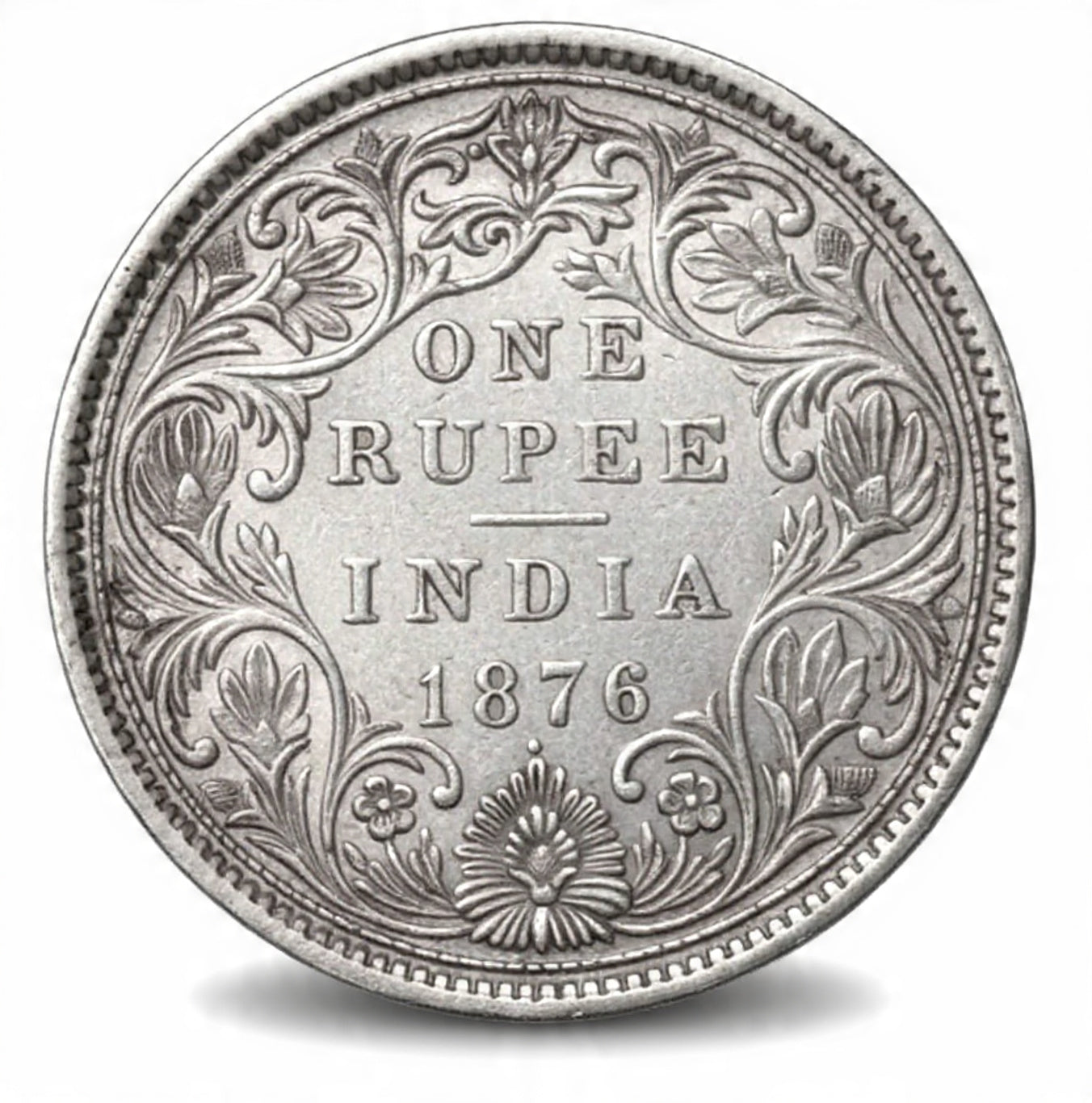 Buy Rs 1 Silver Coin 1876 British India - Victoria Queen