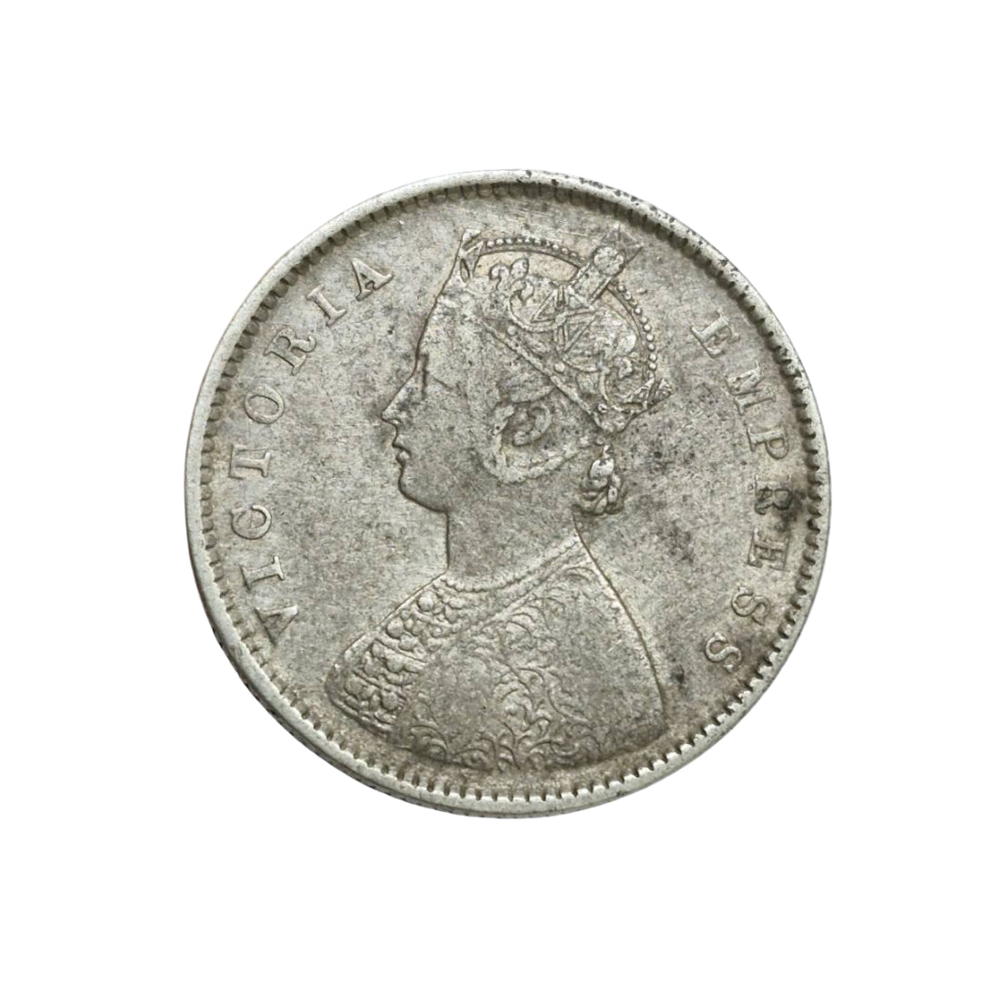 1899 Half Rupee Silver Coin| Victoria Empress Rare Collectible item - Collection Bazzar