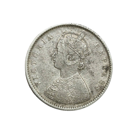 1899 Half Rupee Silver Coin| Victoria Empress Rare Collectible item - Collection Bazzar